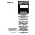 CLARION AXZ613R Manual de Usuario